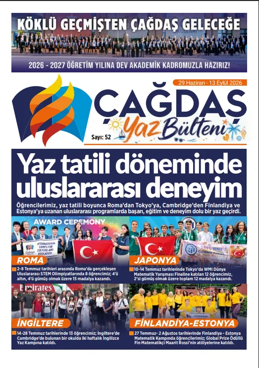 Çağdaş Haftalık Bülten - Sayı 52