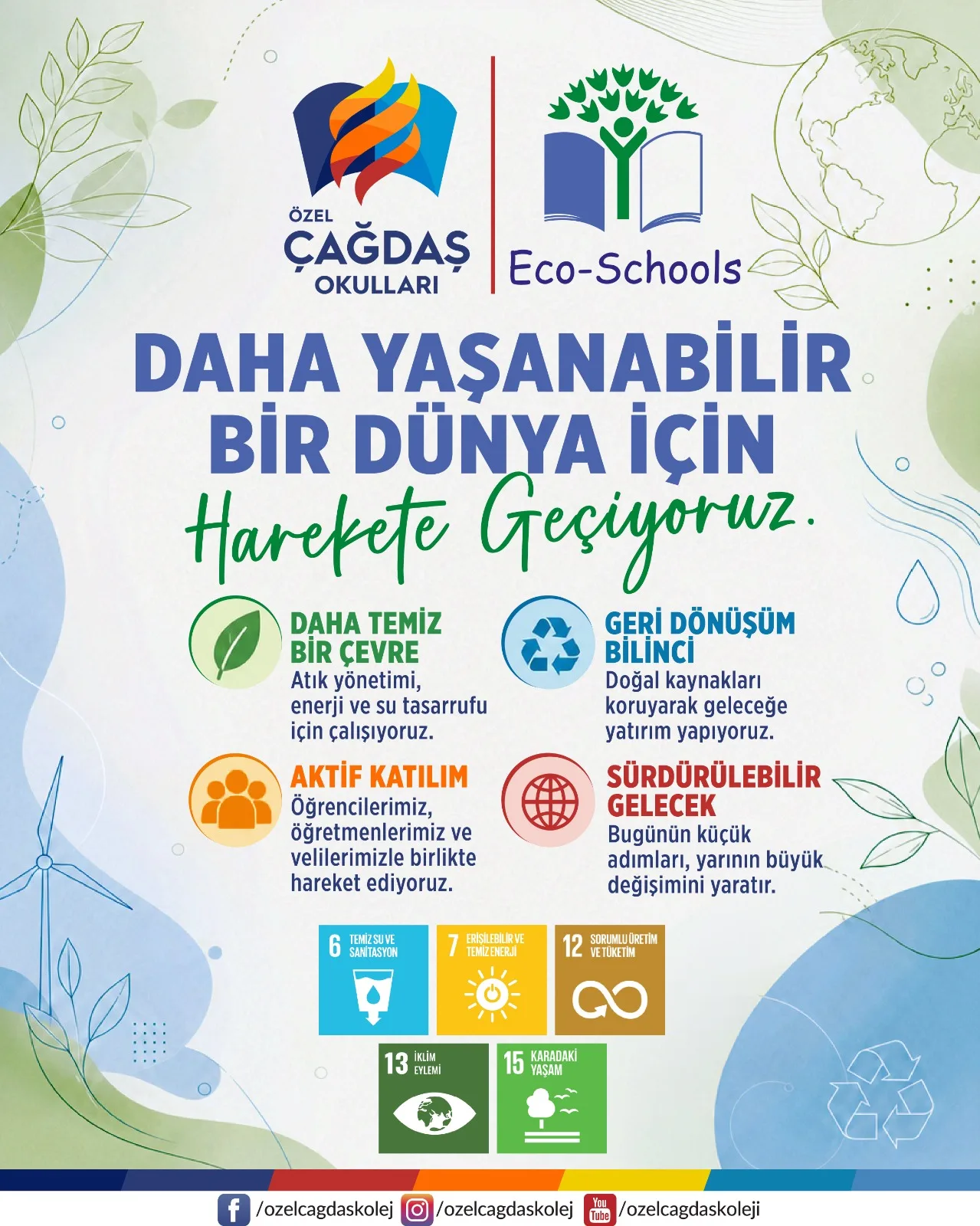 SÜRDÜRÜLEBİLİR BİR GELECEK İÇİN BİRLİKTE HAREKET EDİYORUZ