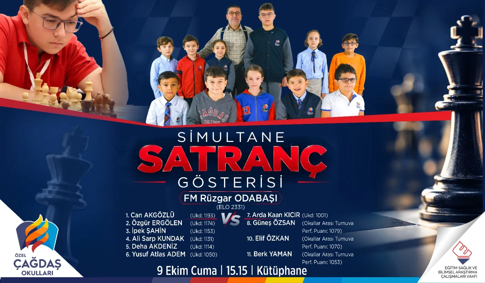 SİMULTANE SATRANÇ GÖSTERİSİ