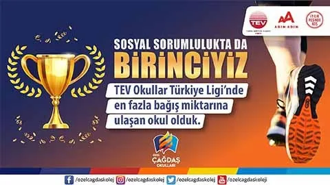 ÇAĞDAŞ OKULLARI TEV MARATONUNDA TÜRKİYE BİRİNCİSİ OLDU