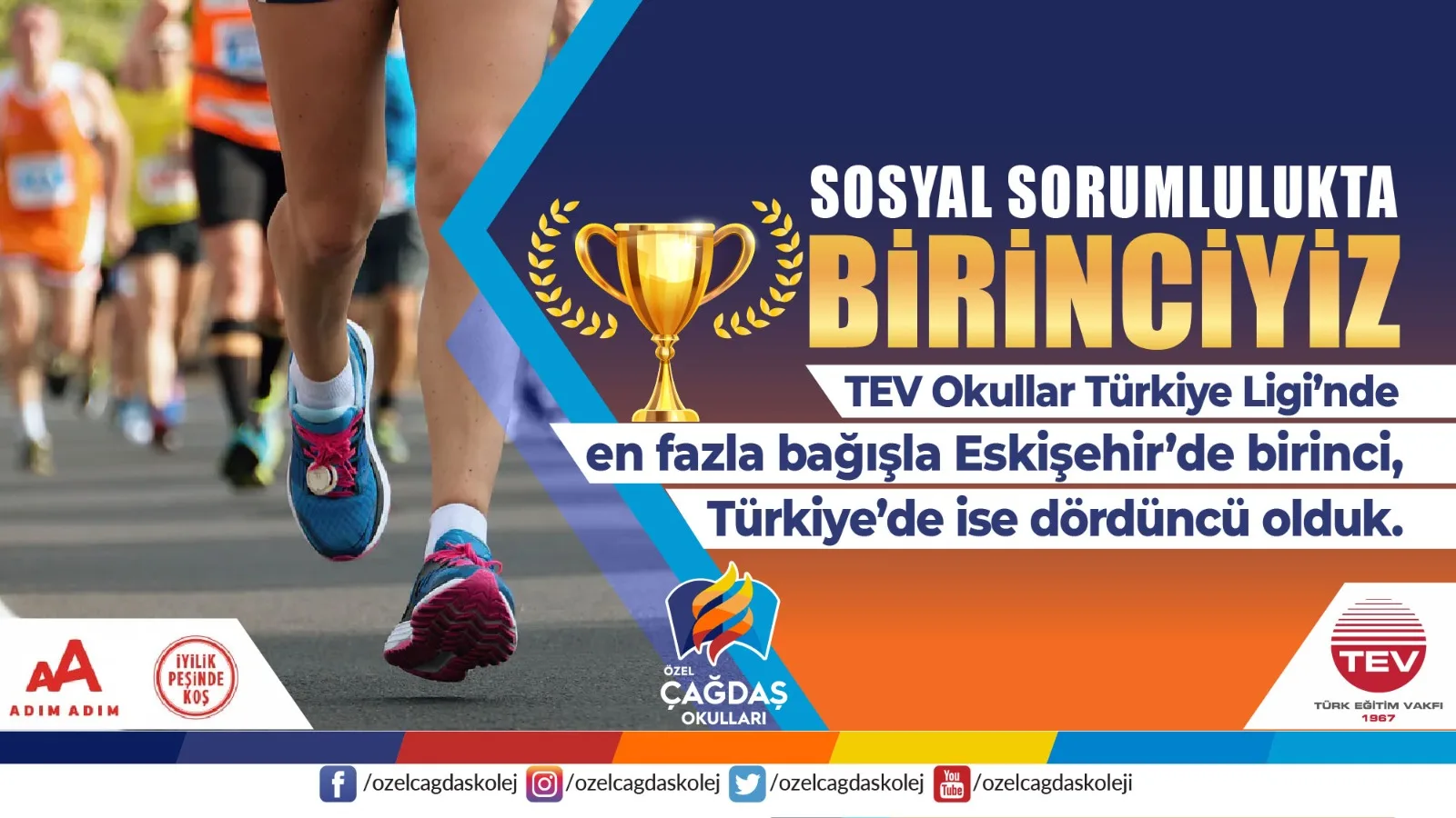 ÇAĞDAŞ OKULLARI SOSYAL SORUMLULUKTA ZİRVEDE