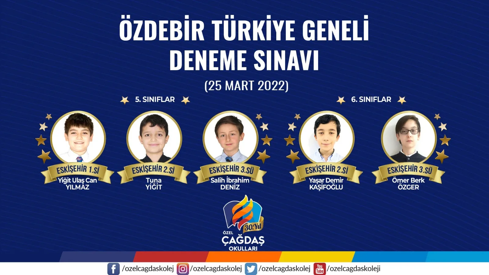 ÖZDEBİR DENEME SINAVINDA DERECE