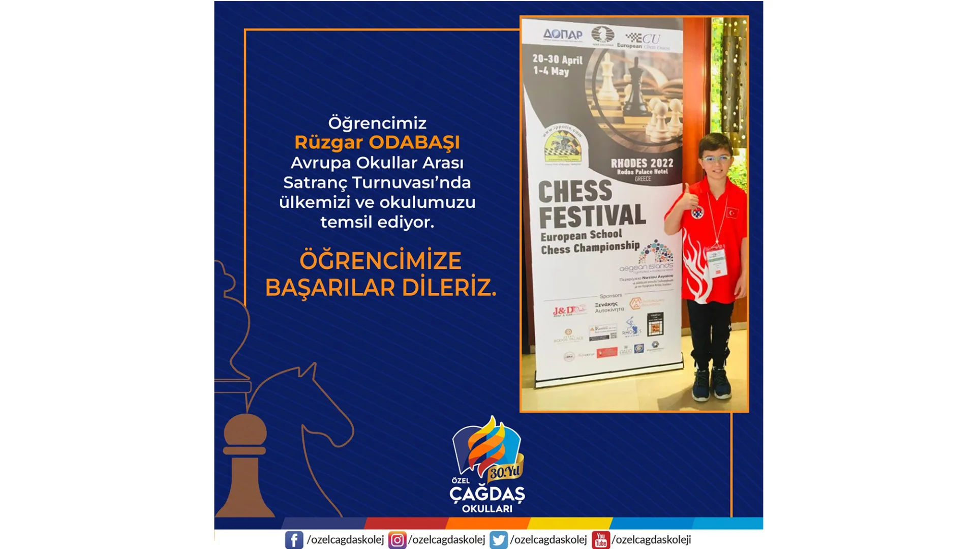 ÖĞRENCİMİZ ÜLKEMİZİ VE OKULUMUZ TEMSİL EDECEK
