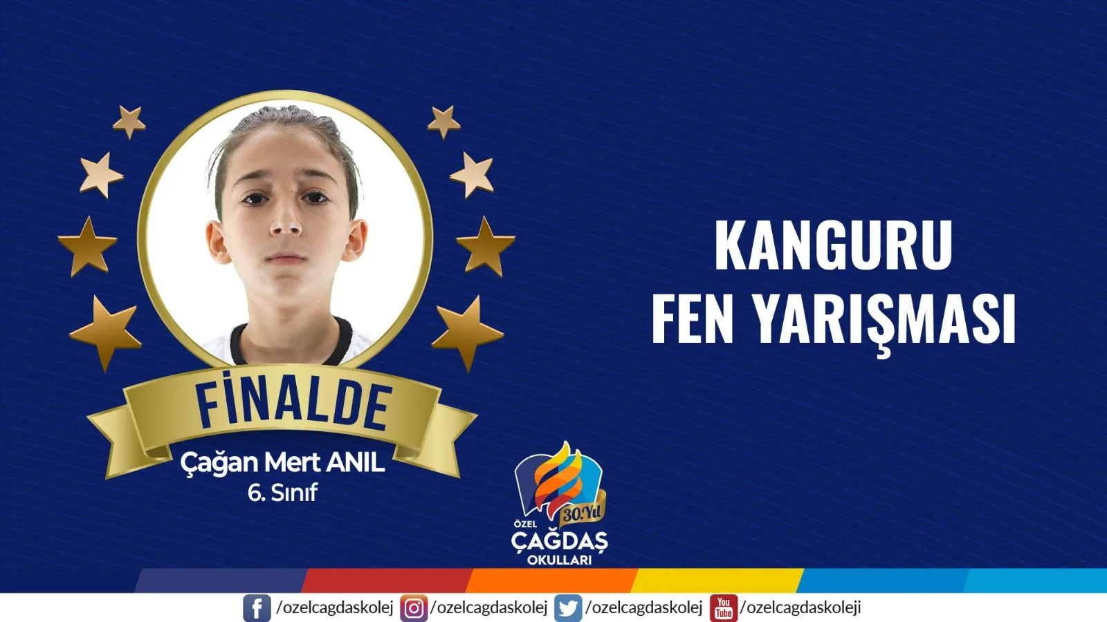 ÖĞRENCİMİZ KANGURU FEN SINAVINDA FİNALDE!