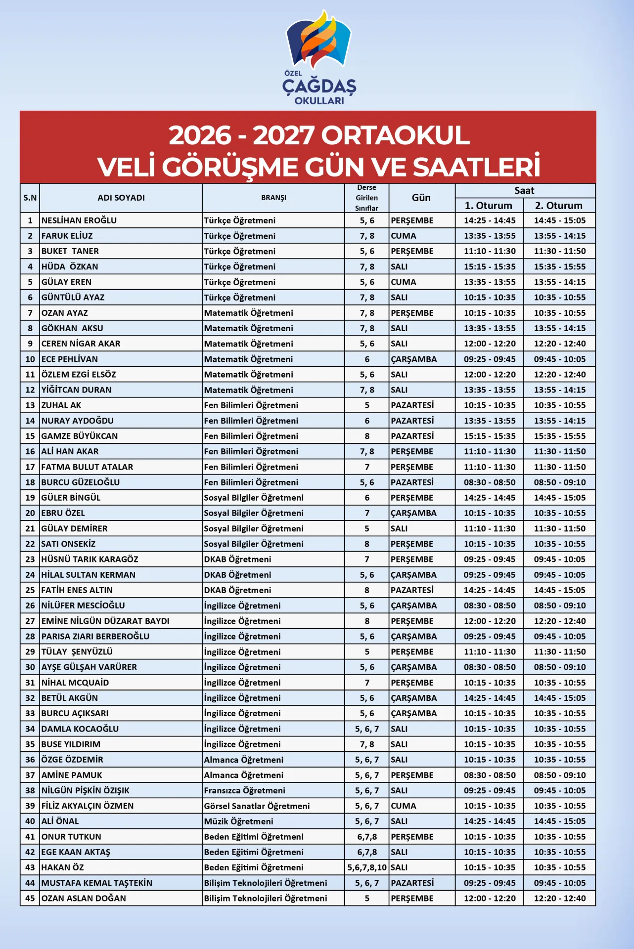 Veli Görüşme Günleri