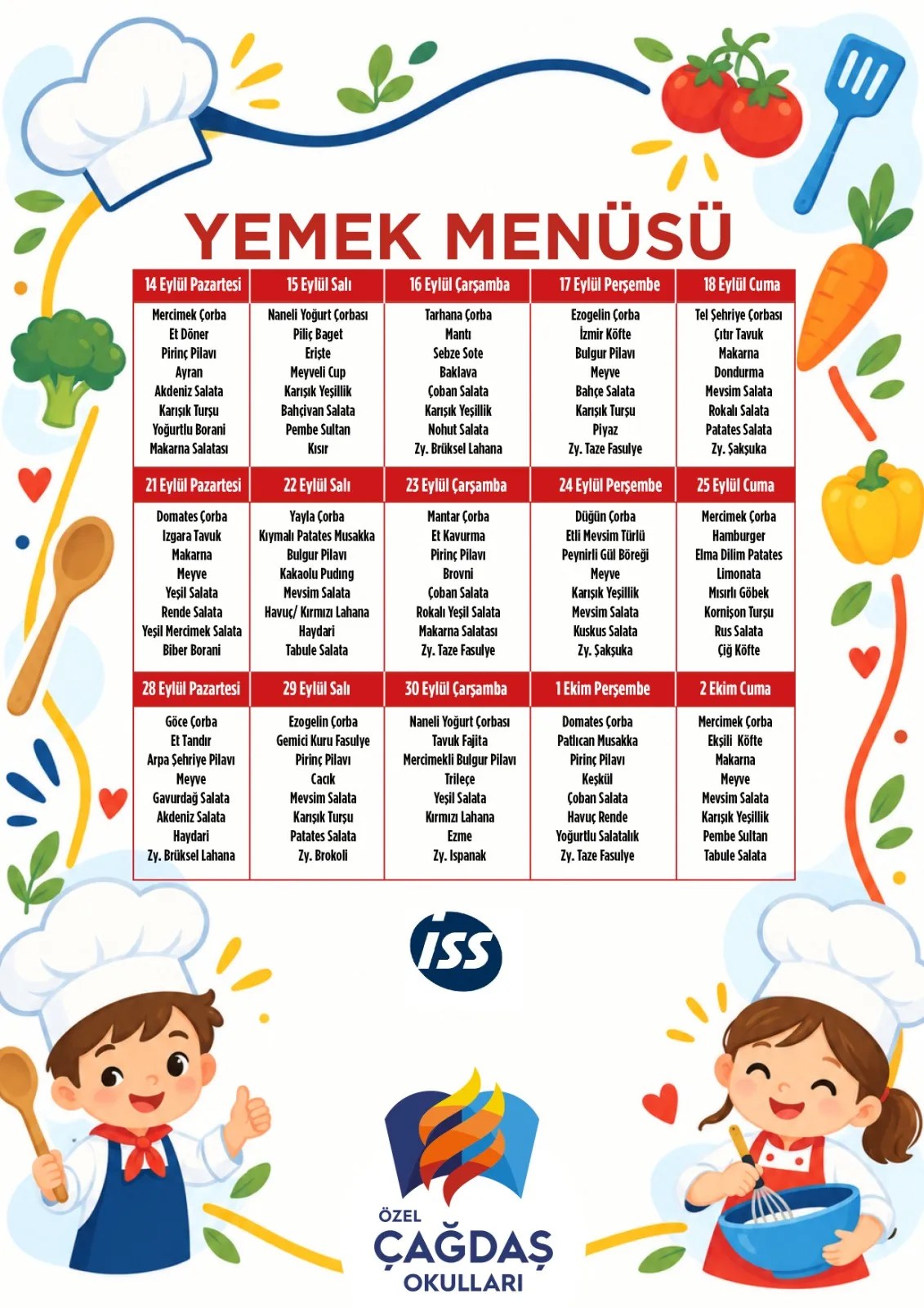Yemek Listesi